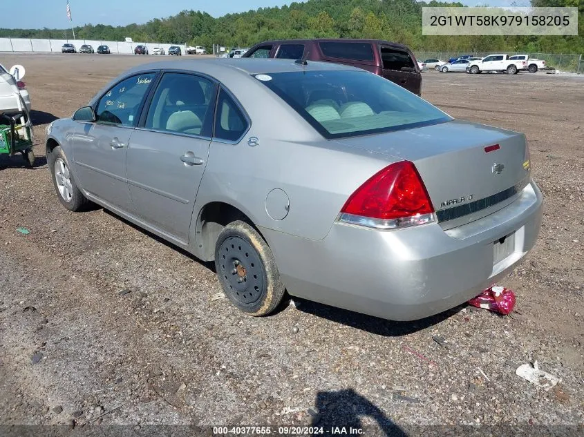 2007 Chevrolet Impala Lt VIN: 2G1WT58K979158205 Lot: 40377655