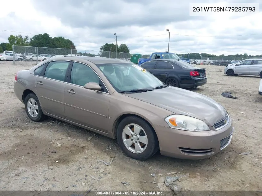 2007 Chevrolet Impala Lt VIN: 2G1WT58N479285793 Lot: 40377804