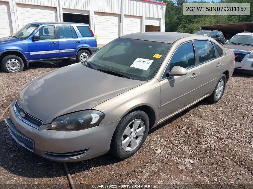 2007 Chevrolet Impala Lt VIN: 2G1WT58N079281157 Lot: 40378222