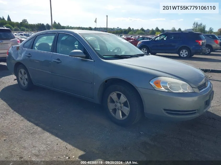 2007 Chevrolet Impala Lt VIN: 2G1WT55K779106110 Lot: 40385119