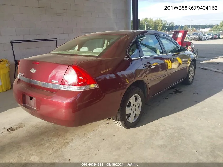 2G1WB58K679404162 2007 Chevrolet Impala Ls