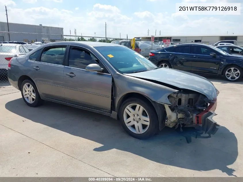 2007 Chevrolet Impala Lt VIN: 2G1WT58K779126918 Lot: 40399094