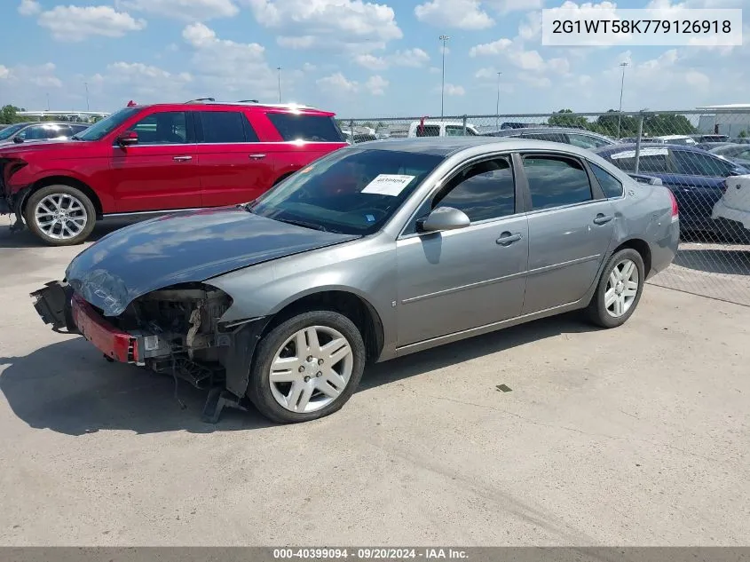 2007 Chevrolet Impala Lt VIN: 2G1WT58K779126918 Lot: 40399094