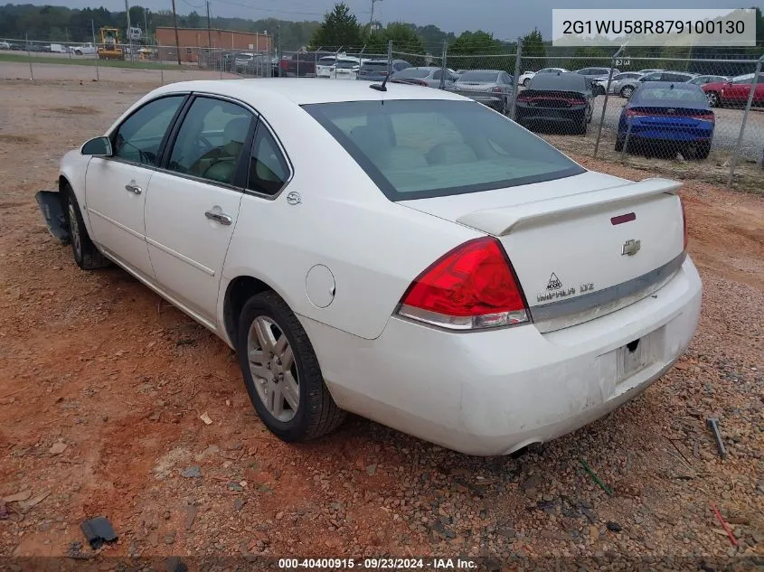 2007 Chevrolet Impala Ltz VIN: 2G1WU58R879100130 Lot: 40400915