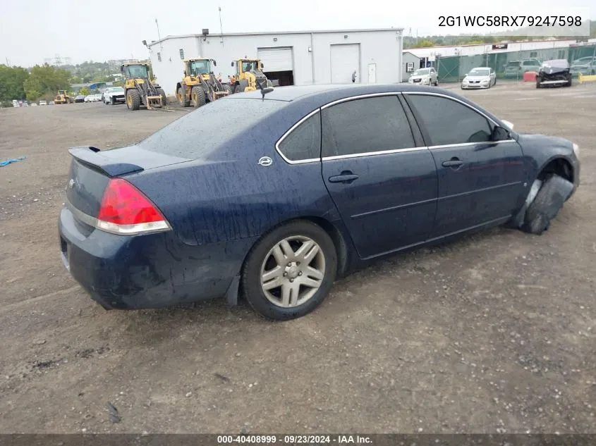 2007 Chevrolet Impala Lt VIN: 2G1WC58RX79247598 Lot: 40408999