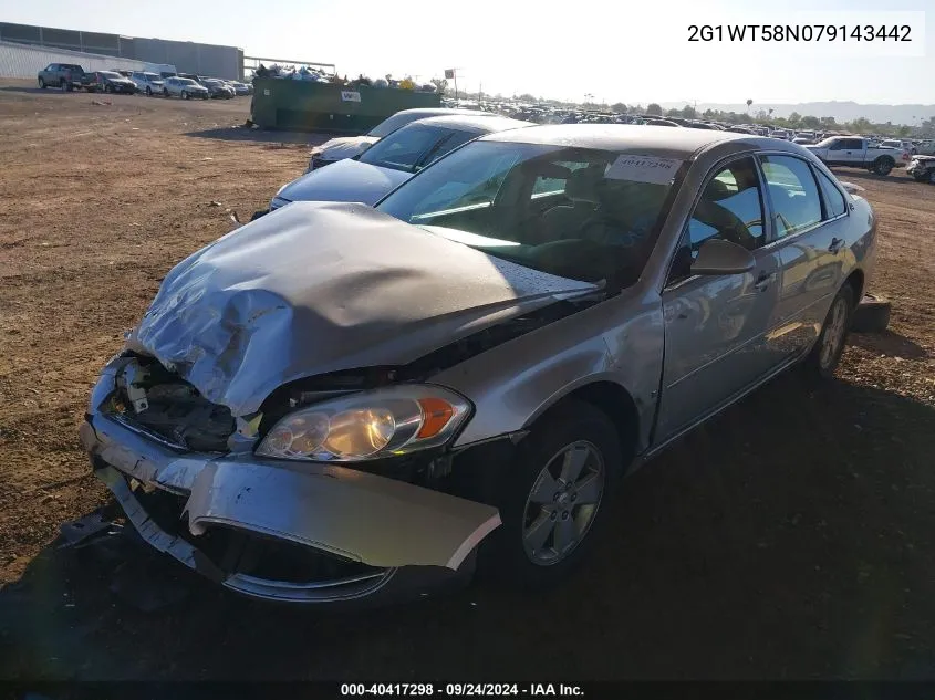 2007 Chevrolet Impala Lt VIN: 2G1WT58N079143442 Lot: 40417298