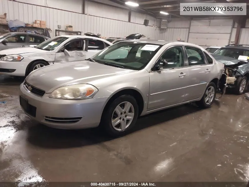 2007 Chevrolet Impala Ls VIN: 2G1WB58KX79353796 Lot: 40430715