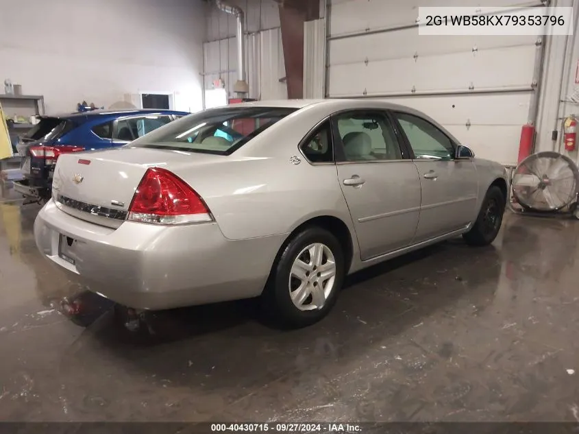 2007 Chevrolet Impala Ls VIN: 2G1WB58KX79353796 Lot: 40430715