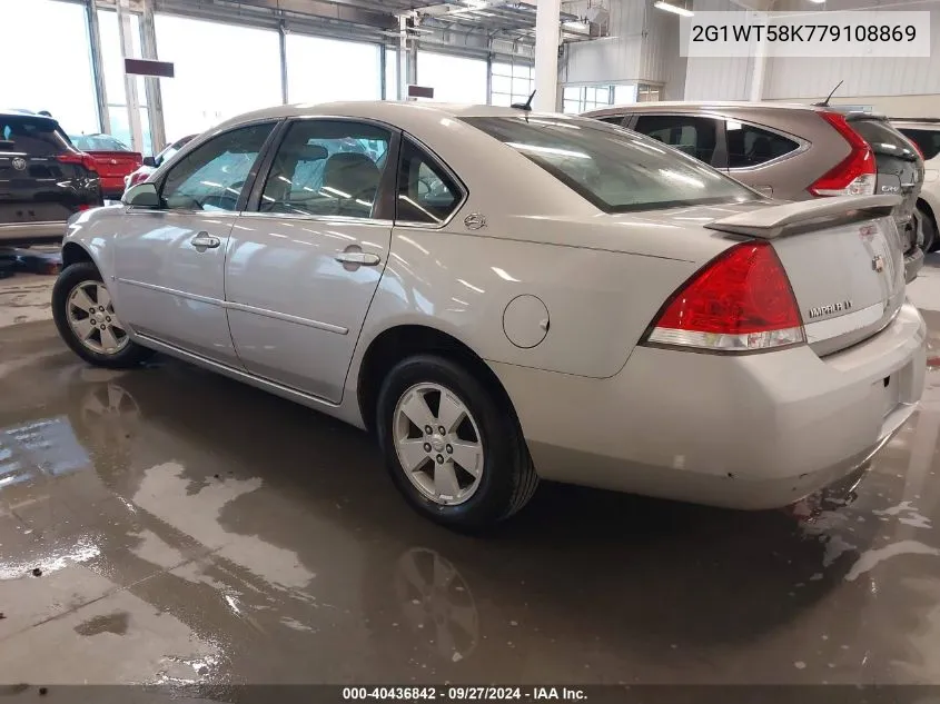 2007 Chevrolet Impala Lt VIN: 2G1WT58K779108869 Lot: 40436842