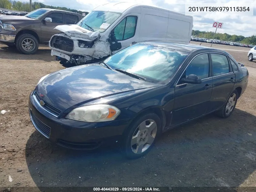 2007 Chevrolet Impala Lt VIN: 2G1WT58K979115354 Lot: 40443029