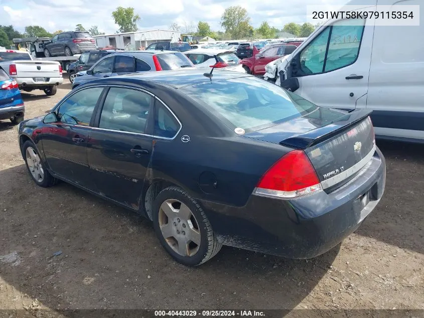 2007 Chevrolet Impala Lt VIN: 2G1WT58K979115354 Lot: 40443029