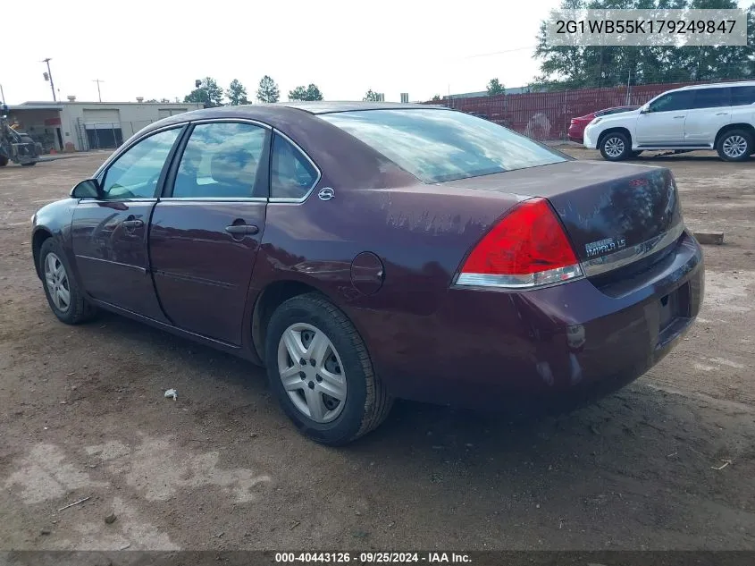 2G1WB55K179249847 2007 Chevrolet Impala Ls