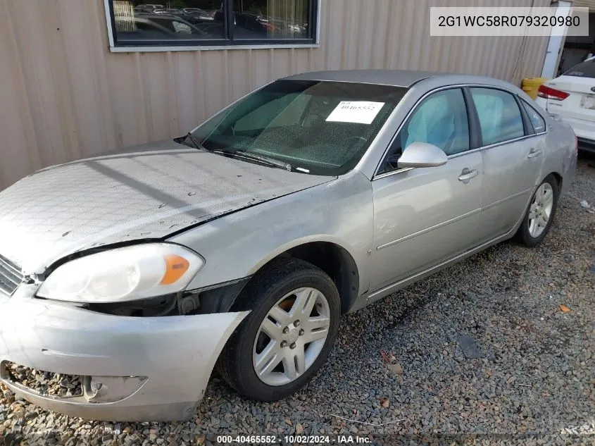 2007 Chevrolet Impala Lt VIN: 2G1WC58R079320980 Lot: 40465552