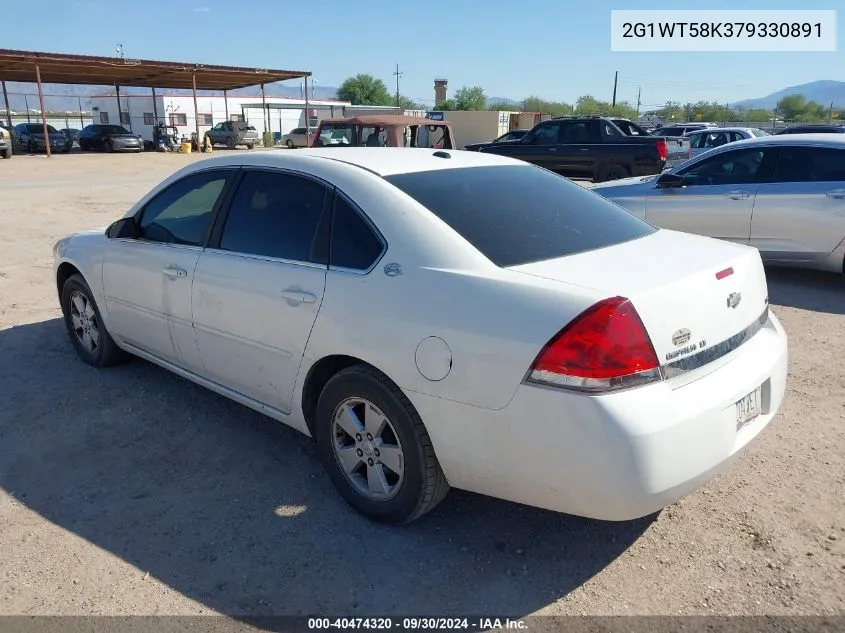 2007 Chevrolet Impala Lt VIN: 2G1WT58K379330891 Lot: 40474320