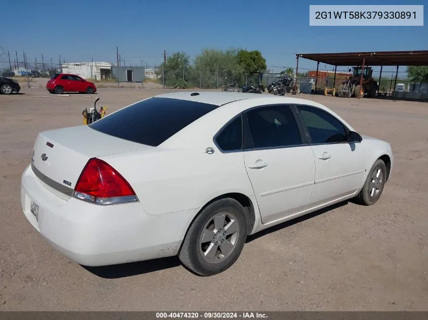 2007 Chevrolet Impala Lt VIN: 2G1WT58K379330891 Lot: 40474320