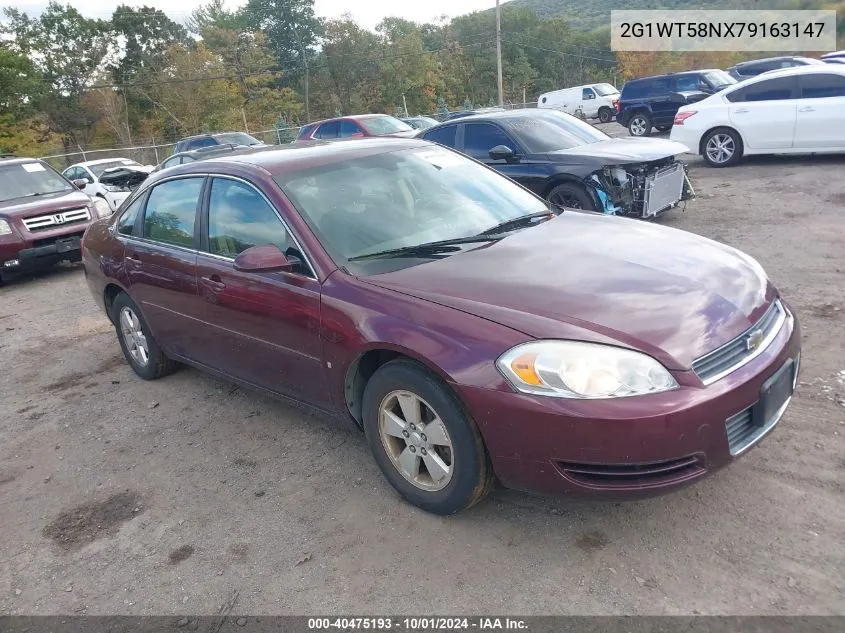 2007 Chevrolet Impala Lt VIN: 2G1WT58NX79163147 Lot: 40475193