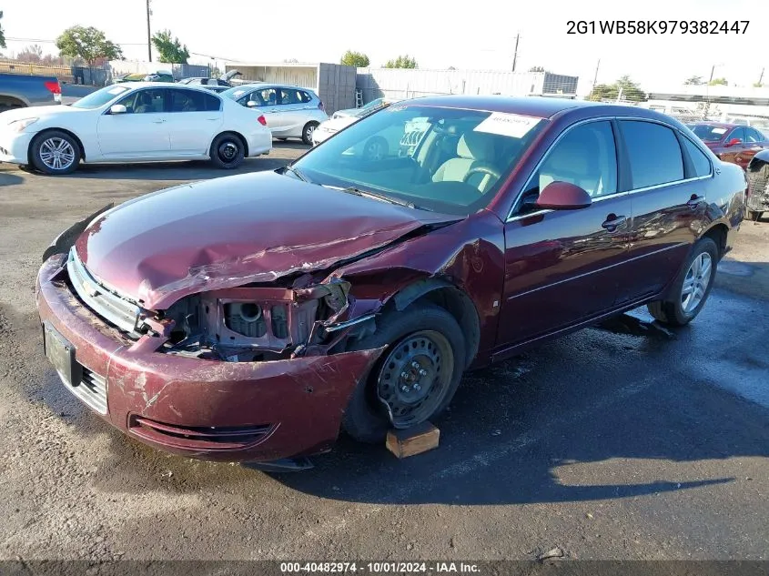 2007 Chevrolet Impala Ls VIN: 2G1WB58K979382447 Lot: 40482974