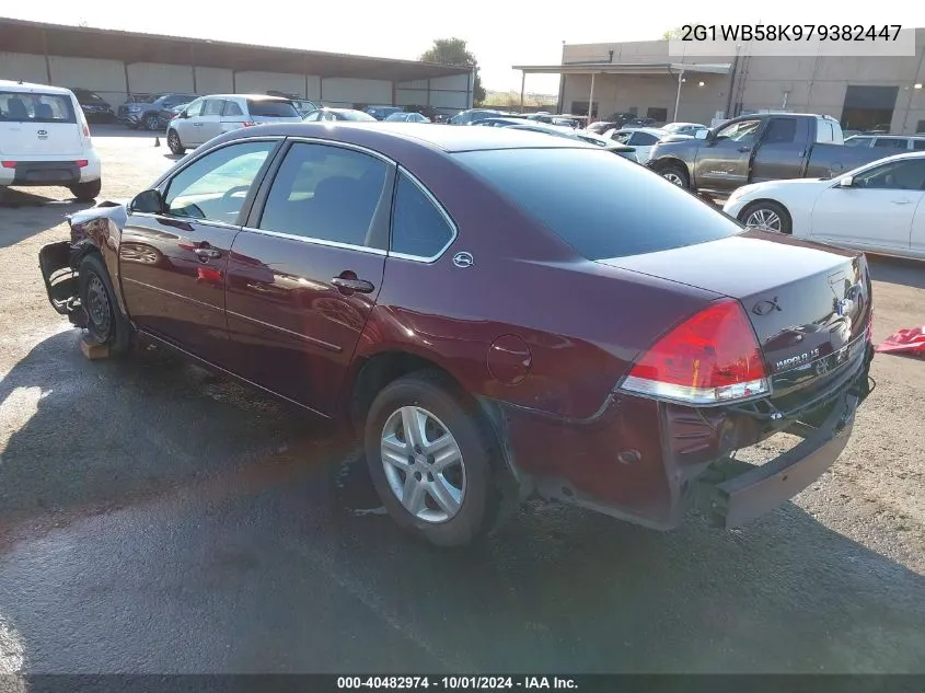 2007 Chevrolet Impala Ls VIN: 2G1WB58K979382447 Lot: 40482974