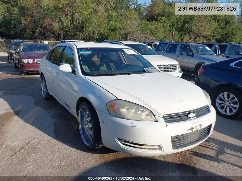 2007 Chevrolet Impala Ls VIN: 2G1WB55K979281526 Lot: 40490265