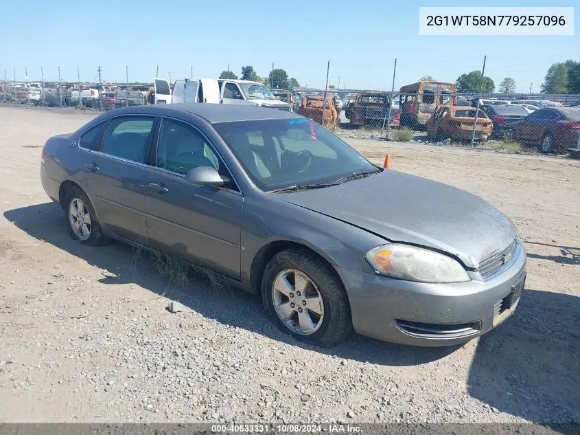 2007 Chevrolet Impala Lt VIN: 2G1WT58N779257096 Lot: 40533331