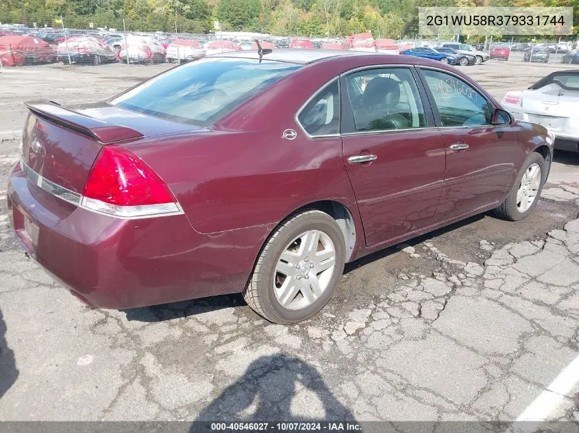 2007 Chevrolet Impala Ltz VIN: 2G1WU58R379331744 Lot: 40546027