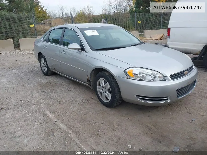 2007 Chevrolet Impala Ls VIN: 2G1WB55K779376747 Lot: 40636151