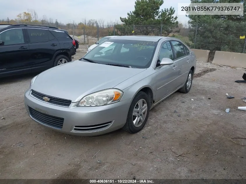 2007 Chevrolet Impala Ls VIN: 2G1WB55K779376747 Lot: 40636151