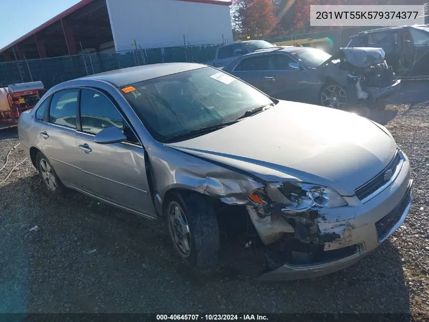 2007 Chevrolet Impala Lt VIN: 2G1WT55K579374377 Lot: 40645707