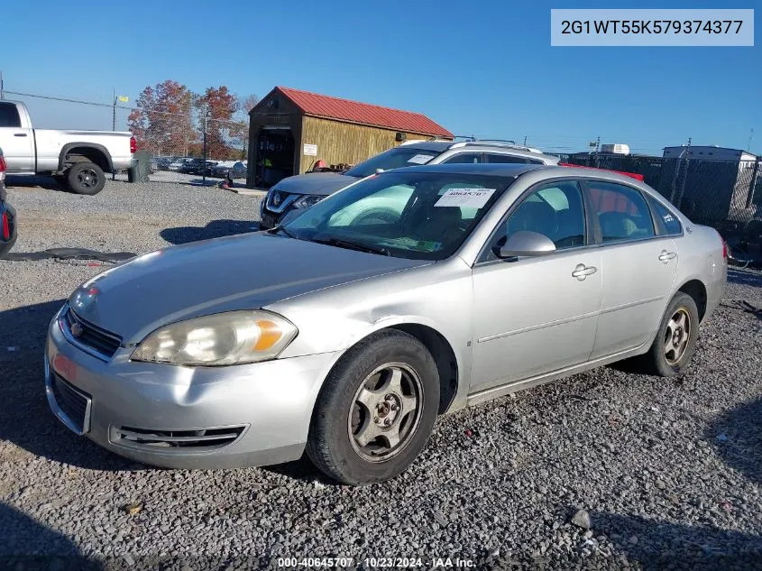 2007 Chevrolet Impala Lt VIN: 2G1WT55K579374377 Lot: 40645707