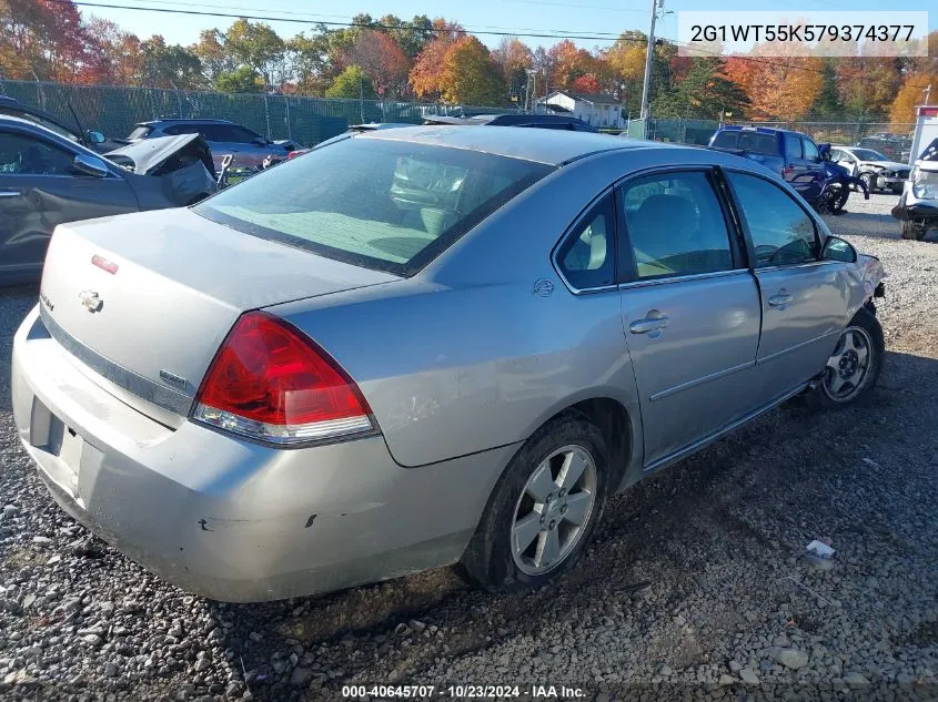 2007 Chevrolet Impala Lt VIN: 2G1WT55K579374377 Lot: 40645707