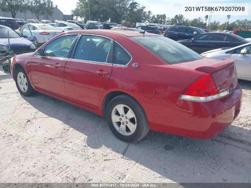 2007 Chevrolet Impala Lt VIN: 2G1WT58K679207098 Lot: 40701417