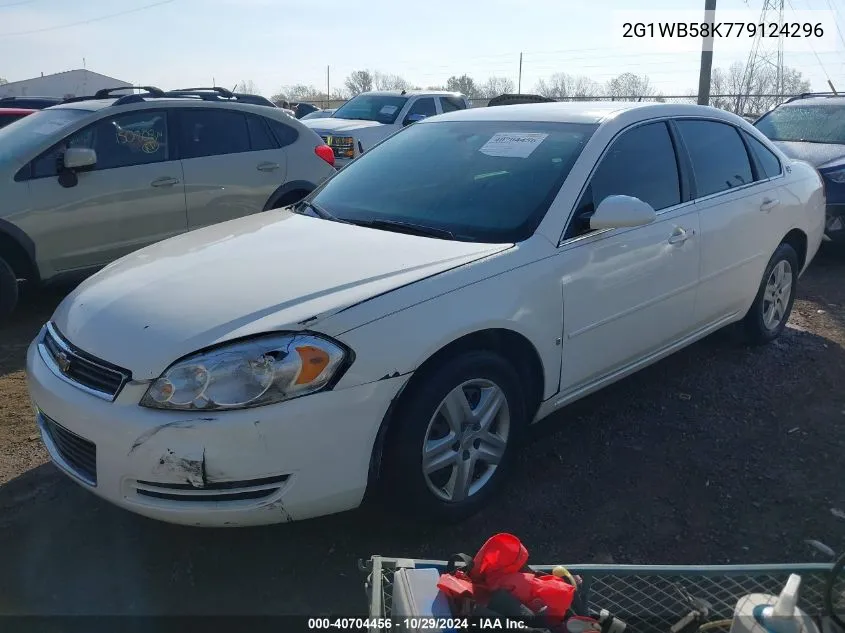 2007 Chevrolet Impala Ls VIN: 2G1WB58K779124296 Lot: 40704456