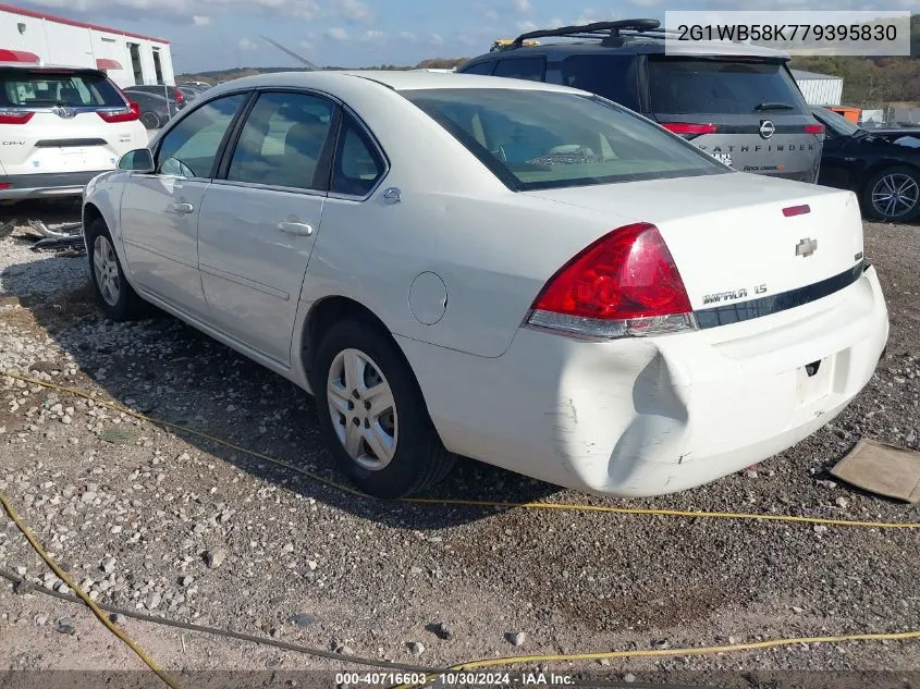 2007 Chevrolet Impala Ls VIN: 2G1WB58K779395830 Lot: 40716603