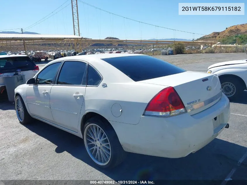 2007 Chevrolet Impala Lt VIN: 2G1WT58K679115182 Lot: 40749082