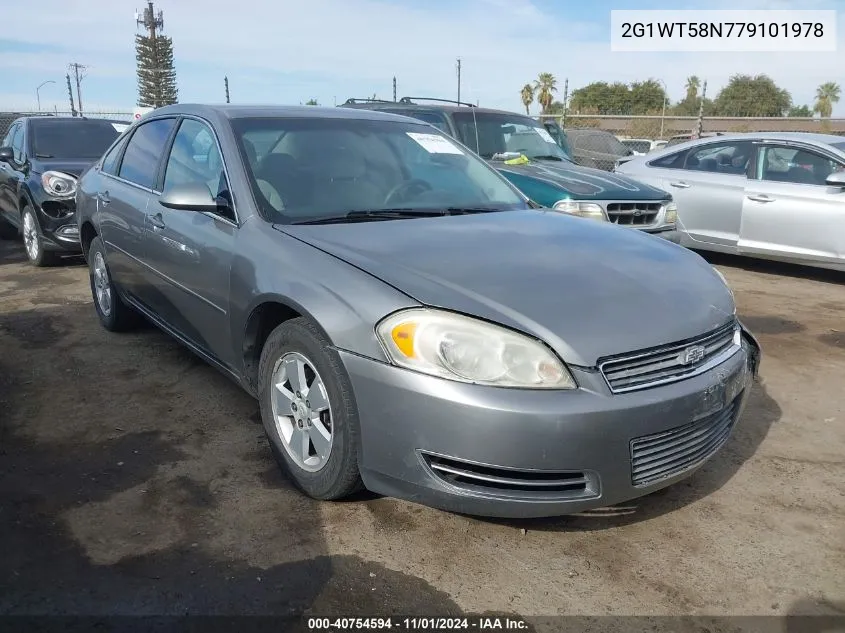 2007 Chevrolet Impala Lt VIN: 2G1WT58N779101978 Lot: 40754594