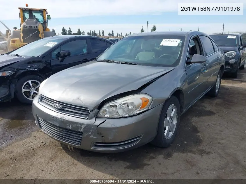 2007 Chevrolet Impala Lt VIN: 2G1WT58N779101978 Lot: 40754594