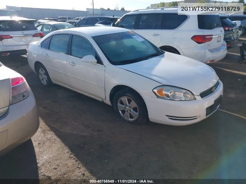 2007 Chevrolet Impala Lt VIN: 2G1WT55K279118729 Lot: 40758549