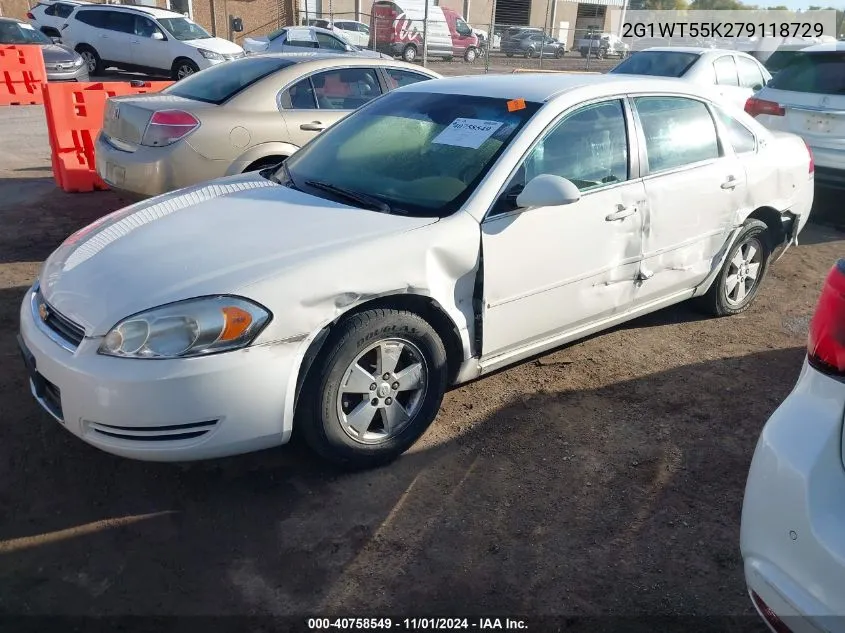 2007 Chevrolet Impala Lt VIN: 2G1WT55K279118729 Lot: 40758549