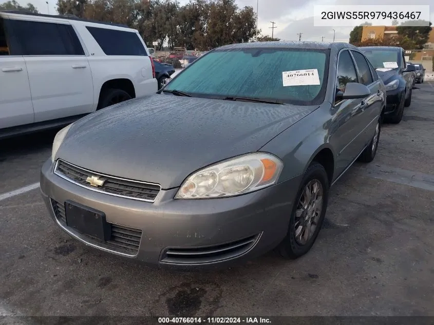 2007 Chevrolet Impala Police VIN: 2GIWS55R979436467 Lot: 40766014