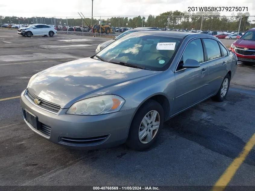 2007 Chevrolet Impala Ls VIN: 2G1WB58K379275071 Lot: 40768569