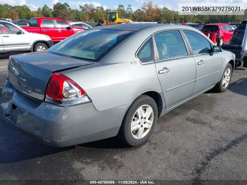 2007 Chevrolet Impala Ls VIN: 2G1WB58K379275071 Lot: 40768569