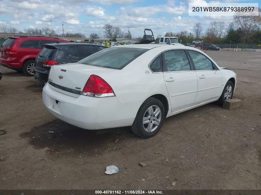 2007 Chevrolet Impala Ls VIN: 2G1WB58K879388997 Lot: 40781162