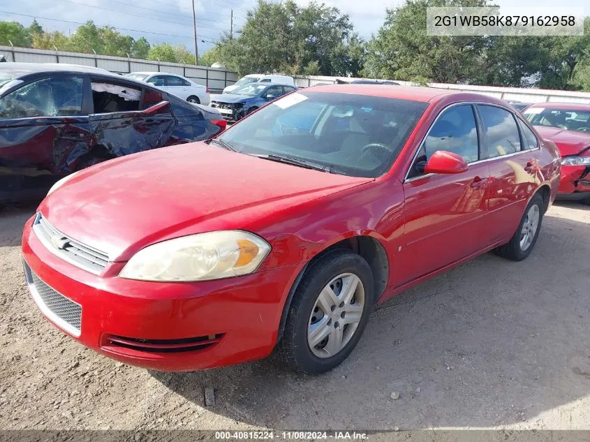 2007 Chevrolet Impala Ls VIN: 2G1WB58K879162958 Lot: 40815224