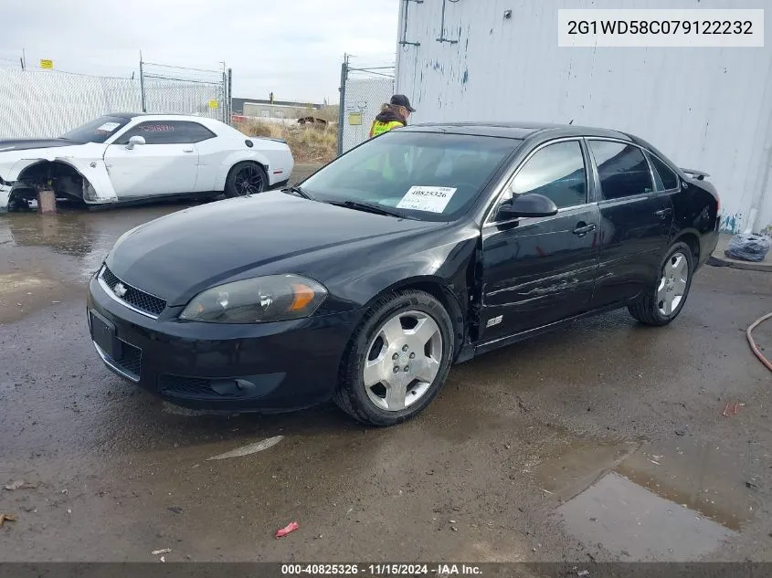 2007 Chevrolet Impala Ss VIN: 2G1WD58C079122232 Lot: 40825326