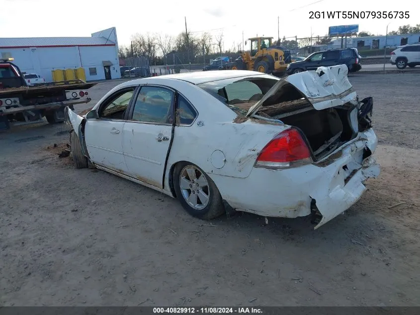 2007 Chevrolet Impala Lt VIN: 2G1WT55N079356735 Lot: 40829912