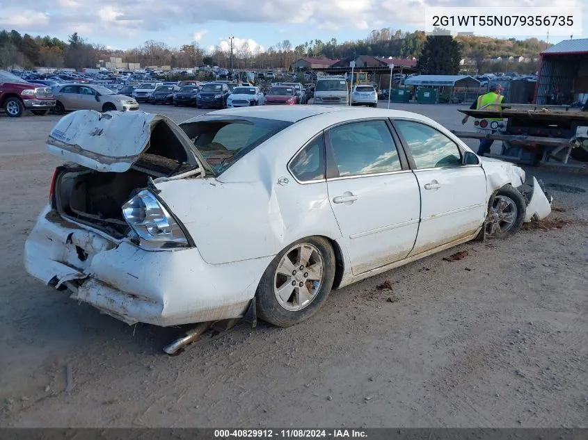 2007 Chevrolet Impala Lt VIN: 2G1WT55N079356735 Lot: 40829912