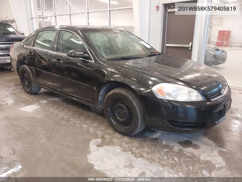 2007 Chevrolet Impala Ls VIN: 2G1WB58K579405819 Lot: 40839422