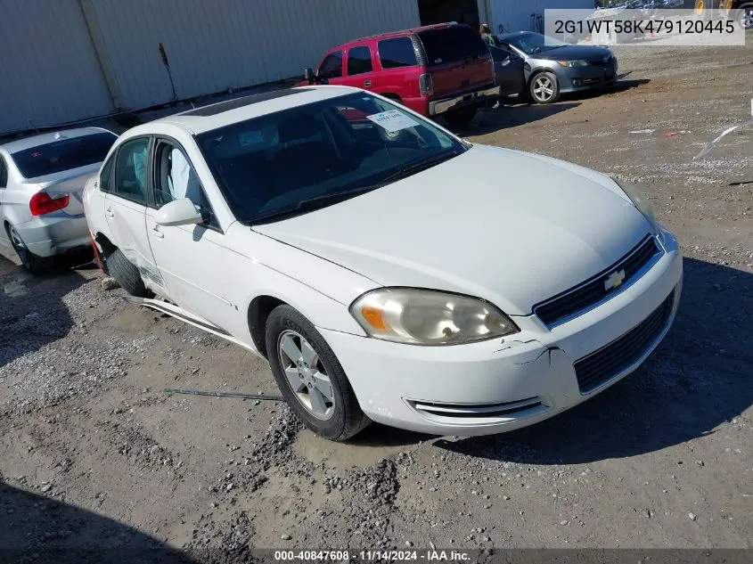 2007 Chevrolet Impala Lt VIN: 2G1WT58K479120445 Lot: 40847608