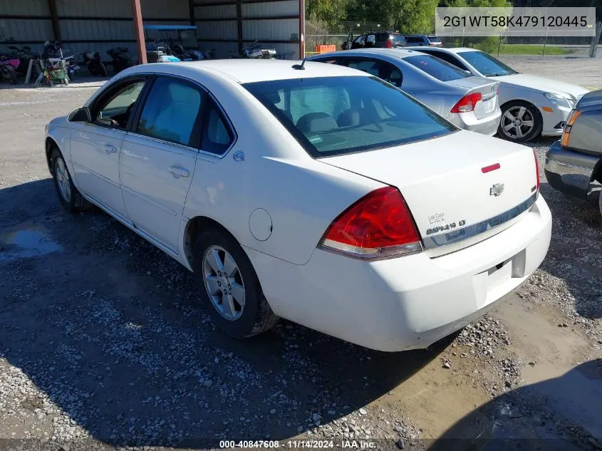 2007 Chevrolet Impala Lt VIN: 2G1WT58K479120445 Lot: 40847608