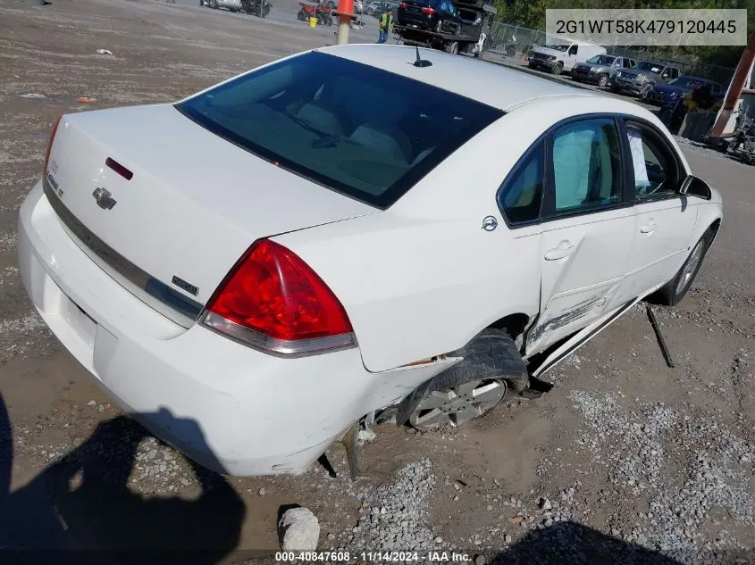 2007 Chevrolet Impala Lt VIN: 2G1WT58K479120445 Lot: 40847608